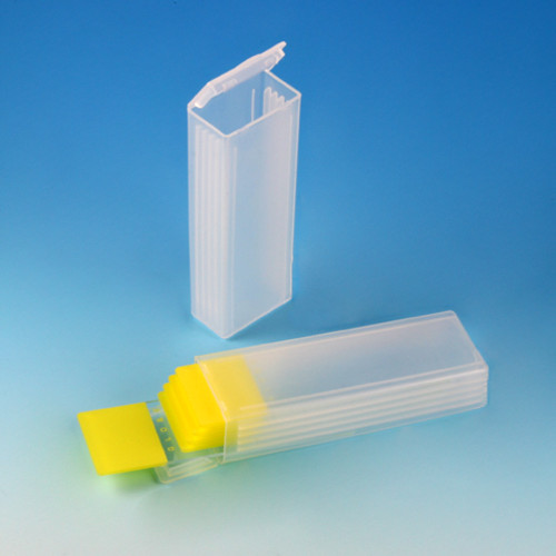 [GEN-GS-513062] slide mailer polypropylene flip top for 5 slides natural 
